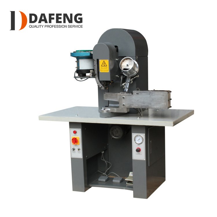 Automatic Footwear Brake Shoe Making Upper Hook Button Fastening Fixing Riveting Machine
